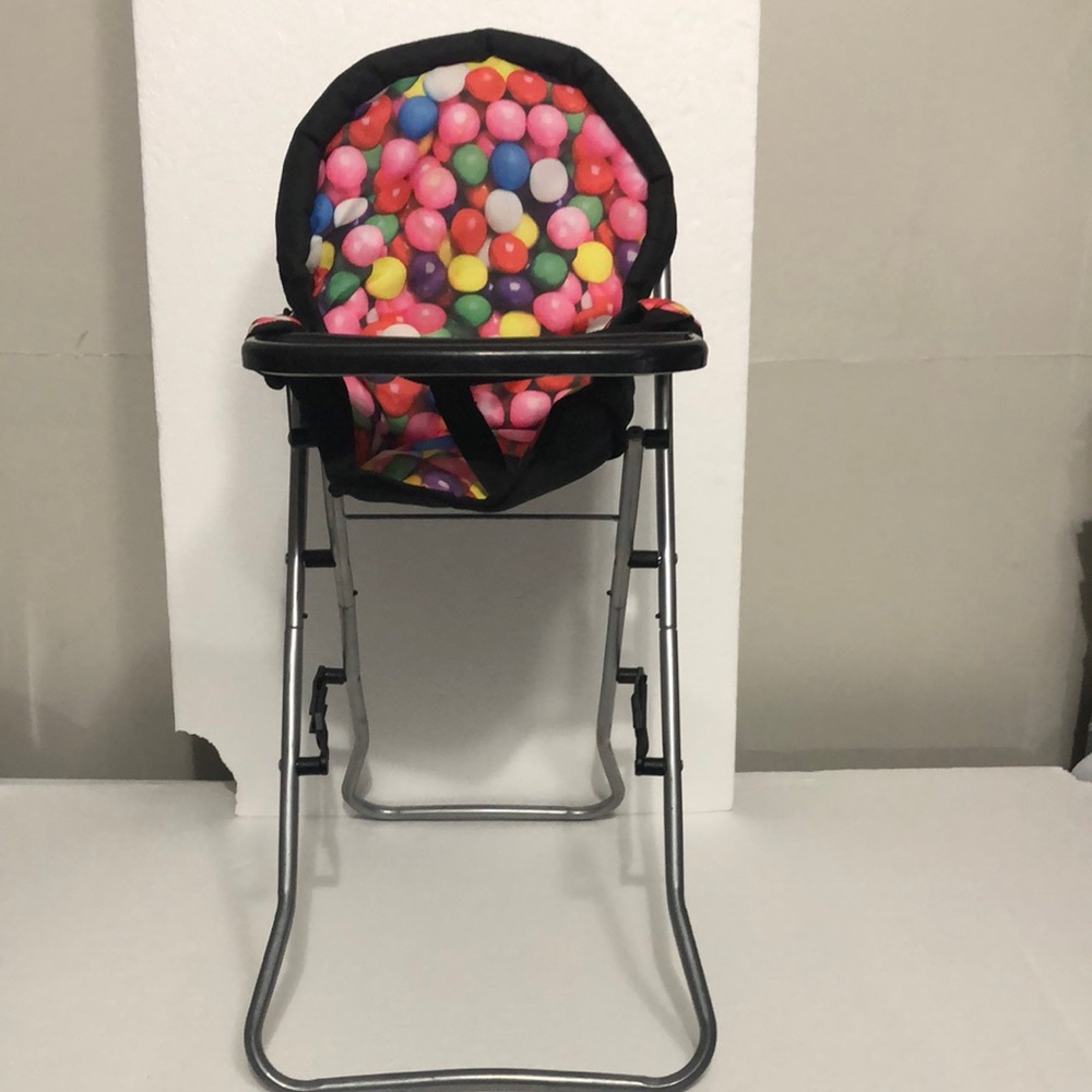 Polka Dot Doll High Chair “2 1/2 ft tall